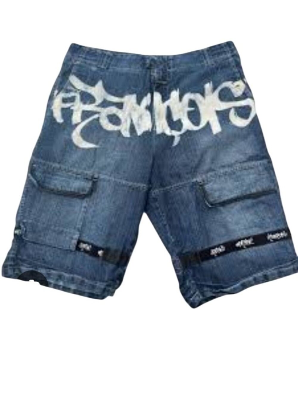 Vintage Marithe Francois Girbaud South Pole Graffiti Denim Baggy Shorts Mens 42